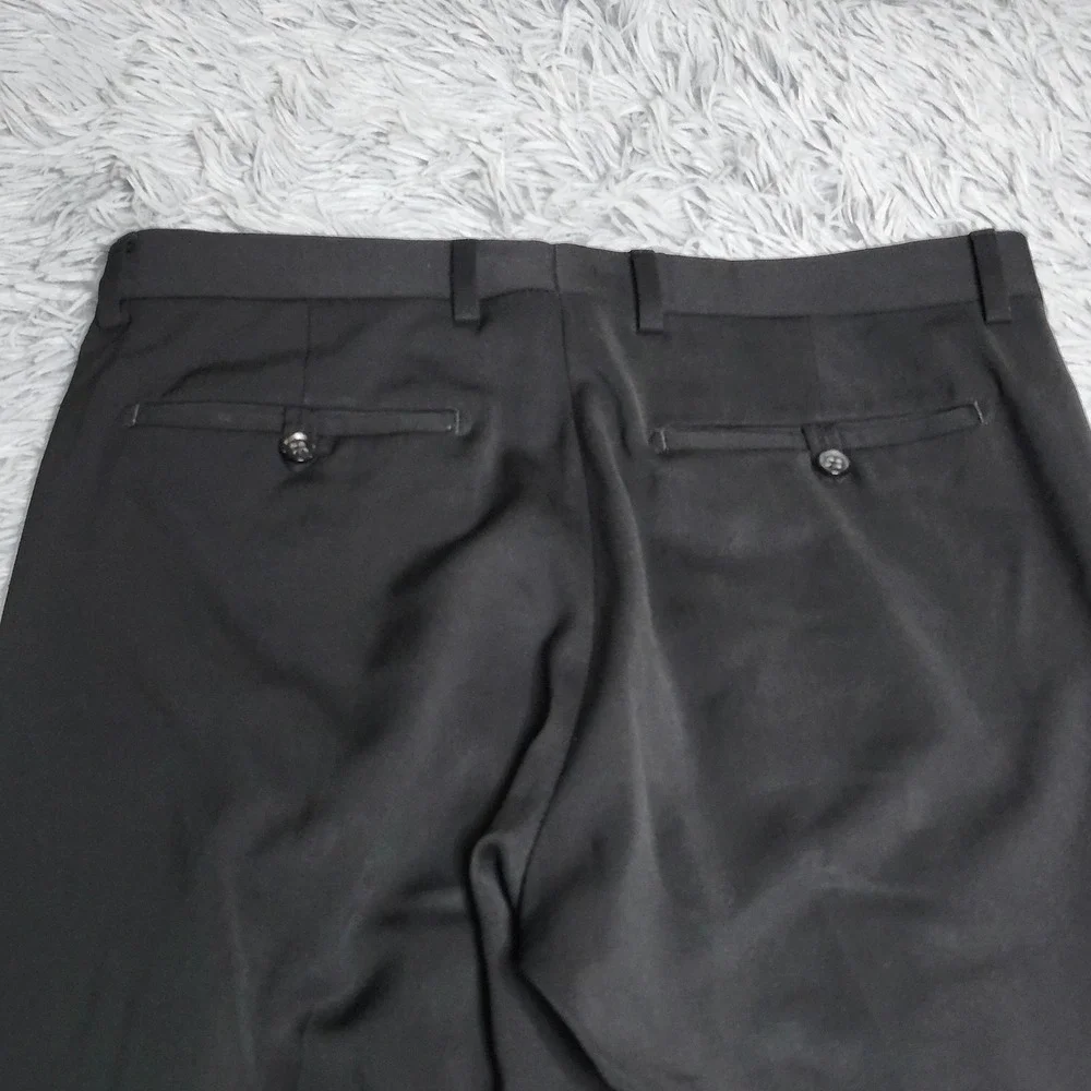 Banana Republic Cerruti Dress Pants Mens Size 31x32 Black Wool Tailored Slim Fit